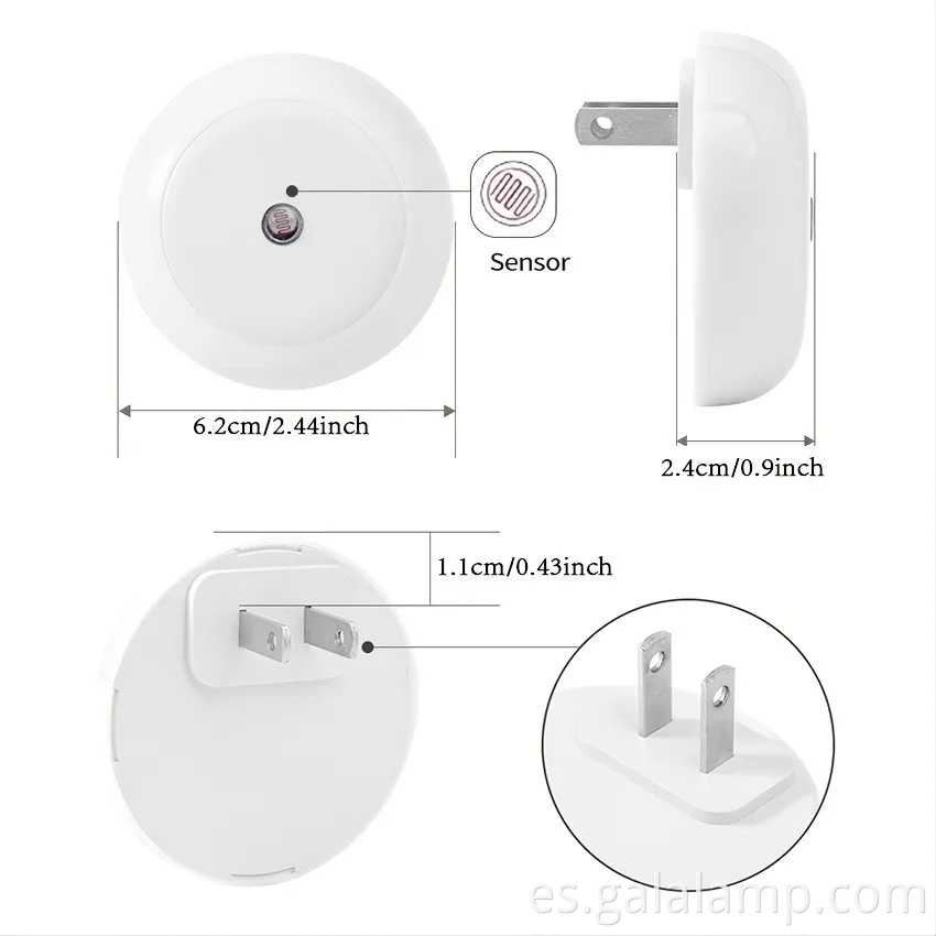 Smart White Induction Night Light with Touch Control Feature
